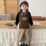 【73-120】トップスorパンツ 男の子 切り替え トレンド