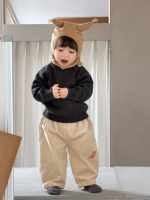 【100-150】セーター ズボン 無地 ゆったり カジュアル 男の子 - 画像 (4)