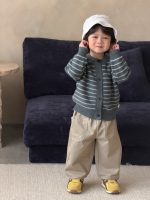 【80-130】カーディガン ニット ストライプ 合わせやすい シンプル 男の子 - 画像 (4)