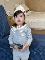 【73-110】二点セット カーディガン ズボン フリル シンプル カワイイ 女の子 - 画像 (7)