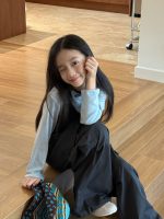【110-160】ニットベスト インナー 女の子 トレンド レイヤード - 画像 (8)
