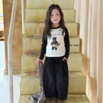 【90-170】長袖Tシャツ 女の子 プリント ラグラン カートゥーン - 画像 (7)