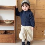 【73-120】トップスorパンツ 男の子 フード付き ルーズ - 画像 (2)