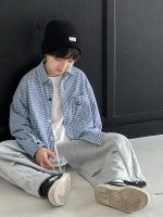 【90-160】アウター チェック柄 長袖 刺繍 カジュアル 男の子 - 画像 (5)