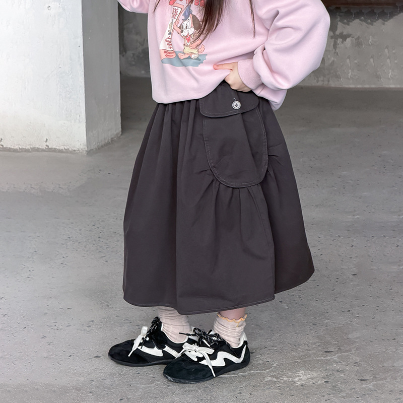 O1CN01HAS8Lx1fZDLB8L0WC_2204524020-0-cib.jpg 【100-170】カーゴスカート 女の子 カジュアル 韓国風 履きやすい - 画像 (1)
