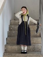【100-160】ジャンパースカート インナー 女の子 おしゃれ 韓国風 やわらか - 画像 (12)