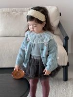 【73-110】ニットアウター トップス スカート 長袖 女の子 - 画像 (2)
