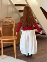 【90-150】カーブパンツ 女の子 おしゃれ フリル付き カジュアル - 画像 (3)