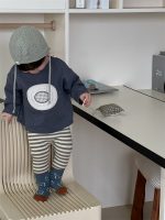 【73-110】Tシャツ ズボン ストライブ カジュアル 男の子 - 画像 (5)
