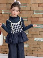 【100-150】トップスorパンツ 女の子 フリル カジュアル 韓国風 - 画像 (4)