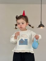 【73-110】パーカー ズボン ドット柄 ラウンドネック 長袖 女の子 - 画像 (7)