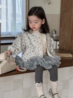 【80-130】花柄 アウター 長袖 トップス スカート レギンス カワイイ 女の子 - 画像 (6)