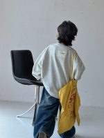 【100-150】パーカー プリント ラウンドネック 長袖 男の子 - 画像 (5)