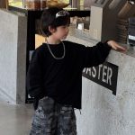 【90-160】長袖Tシャツ 男の子 ストリート 無地 カジュアル - 画像 (3)
