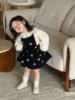【73-110】トップス スカート サロペット 折り襟 女の子