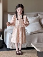 【100-150】ワンピース 女の子 花柄 レース スウィート - 画像 (5)
