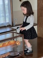 【73-110】トップス サロペットスカート ドット柄  女の子 - 画像 (4)