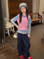 【100-160】パンツ 女の子 ゆるめ 無地 シンプル - 画像 (6)