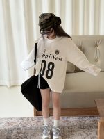 【100-150】Tシャツ プリント アルファベット 長袖 カジュアル - 画像 (7)