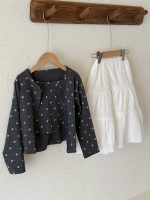 【90-150】スカート 無地 レトロ ハイウエスト Aライン レース - 画像 (5)