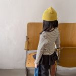 【80-130】長袖Tシャツ 女の子 ボーダー柄 着せやすい - 画像 (4)