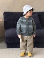 【80-130】カーディガン ニット ストライプ 合わせやすい シンプル 男の子 - 画像 (3)