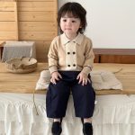 【73-120】セーターorパンツ 男の子 配色 カジュアル レトロ - 画像 (5)