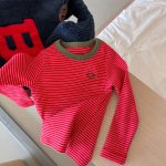 【80-130】長袖Tシャツ 女の子 ボーダー柄 トレンド - 画像 (10)