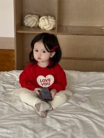 【73-110】パーカー ズボン ハート柄 スウィート 女の子 - 画像 (4)