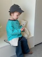 【73-110】Tシャツ ラウンドネック 長袖 合わせやすい 男の子 - 画像 (5)