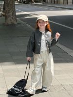 【90-150】フェイクレザージャケット 女の子 クール トレンド感 カジュアル - 画像 (17)