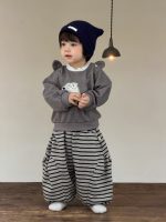 【73-110】パーカー 韓国風 ラウンドネック 長袖 男の子 - 画像 (3)