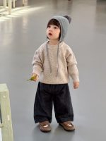 【73-110】セーター 無地 ラウンドネック 長袖 合わせやすい 男の子 - 画像 (6)