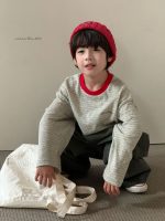 【90-140】長袖Tシャツ キッズ ボーダー柄 カジュアル 着せやすい - 画像 (7)