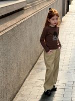 【90-150】長袖Tシャツ 女の子 着回しやすい シンプル カートゥーン - 画像 (16)