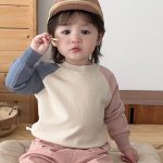 【73-120】長袖Tシャツorパンツ 男の子 配色切り替え ゆったり - 画像 (7)
