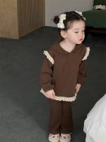 【73-110】二点セット カーディガン ズボン フリル シンプル カワイイ 女の子 - 画像 (9)