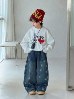 【100-150】Tシャツ ズボン プリント ゆったり デニム 合わせやすい 男の子 - 画像 (3)