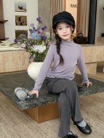 【100-170】トップス 女の子 フリル シンプル 9色選べる - 画像 (5)