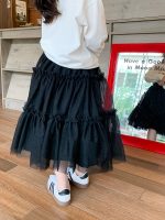 【90-160】スカート 女の子 ふんわり ガーリー チュール ミモレ丈 - 画像 (15)