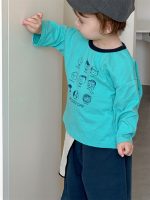 【73-110】Tシャツ ラウンドネック 長袖 合わせやすい 男の子 - 画像 (7)