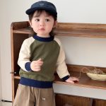 【73-120】長袖Tシャツorパンツ 男の子 配色切り替え ゆったり - 画像 (8)
