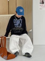 【90-160】長袖Ｔシャツ 男の子 プリント トレンド - 画像 (6)
