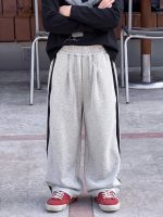【90-160】ズボン 配色 ストライプ ゆったり 男の子 - 画像 (2)