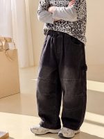 【90-160】パーカー ズボン デニム ヒョウ柄 フェイク 長袖 男の子 - 画像 (4)