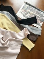 【90-160】長袖インナー 女の子 フリルハイネック 柔らか - 画像 (22)
