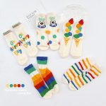 【GOODS】ソックス 5足セット レインボー 韓国風 - 画像 (4)