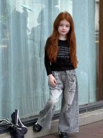 【90-150】長袖Tシャツ 女の子 おしゃれ カジュアル 柔らか - 画像 (12)
