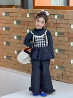 【100-150】トップスorパンツ 女の子 フリル カジュアル 韓国風 - 画像 (6)
