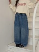 【100-170】パンツ 女の子 デニム カジュアル 合わせやすい